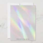 13エレガント歳の誕生日パーティー招待少女 招待状 (裏面)