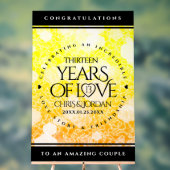 13エレガントthシトリ結婚ン記念日 アクリルサイン (ニュートラル)