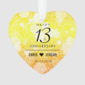 13エレガントthシトリ結婚ン記念日 オーナメント (正面)