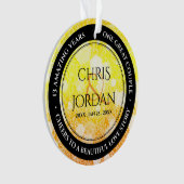 13エレガントthシトリ結婚ン記念日 オーナメント (正面)