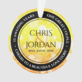 13エレガントthシトリ結婚ン記念日 オーナメント (正面)