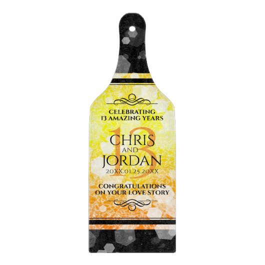 13エレガントthシトリ結婚ン記念日 カッティングボード (正面)