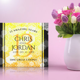 13エレガントthシトリ結婚ン記念日 キャンバスプリント