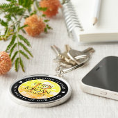 13エレガントthシトリ結婚ン記念日 キーホルダー (側面)