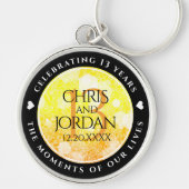 13エレガントthシトリ結婚ン記念日 キーホルダー (正面)