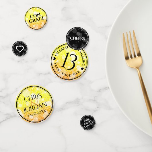 13エレガントthシトリ結婚ン記念日 コンフェッティ (グループ)