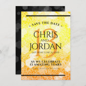 13エレガントthシトリ結婚ン記念日 セーブザデート (正面/裏面)