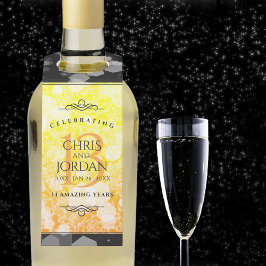 13エレガントthシトリ結婚ン記念日 ボトルネックタグ