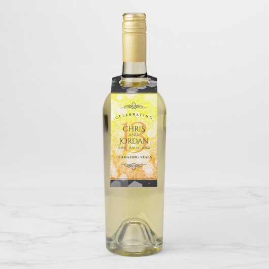 13エレガントthシトリ結婚ン記念日 ボトルネックタグ (ボトル)