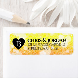 13エレガントthシトリ結婚ン記念日 ラベル