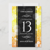 13エレガントthシトリ結婚ン記念日 招待状 (正面)