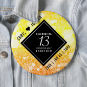 13エレガントthシトリ結婚ン記念日 缶バッジ (インサイチュ)