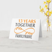 13カスタム周年記念 カード (黄色い花)