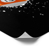 13クールボール13ビリヤード絵を描Splatte ポスター (角)