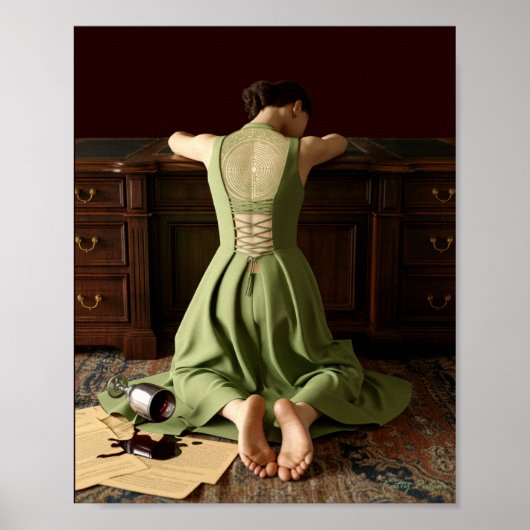 13シンボル：迷路ポスタープリント ポスター (正面)