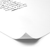 13テーブエレガントルのウェルカムシーティングチャート ポスター (角)