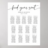 13テーブル席の座席表 ポスター (正面)