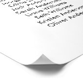 13テーブル席の座席表 ポスター (角)