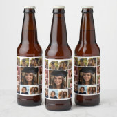 13フォトインスタグラムのコラージュ（緑） ビールラベル (ボトル)