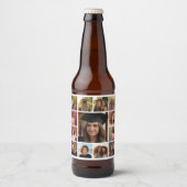 13フォトインスタグラムのコラージュ（緑） ビールラベル (正面)