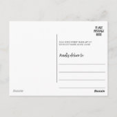 13フォトコラージモノグラムブラック – カラー編集可能 ポストカード (裏面)