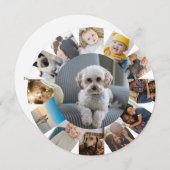 13フォトコラージュパーソナライズされた シーズンカード (正面/裏面)