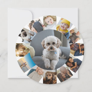 13フォトコラージュパーソナライズされた シーズンカード