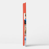 13フォトコラージュモダンスクリプト名コーラルオレンジ Case-Mate iPhoneケース (裏面 / 右)