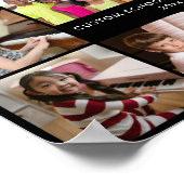 13フォトコラージュ音楽先生パーソナライズされたギフト ポスター (角)