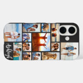 13フォトモダンコラージュのスクリプトあなたの色の名前 Case-Mate iPhoneケース (裏面 (横))