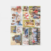 13フォトユニークコラージミニマルシンプルリスト フリースブランケット (正面)