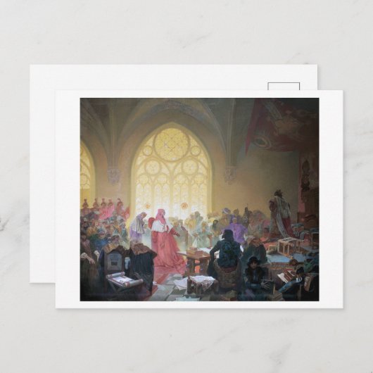 #13ポデブラディのハスサイトキングジリミュシャ ポストカード (正面/裏面)