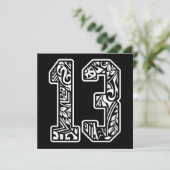 13ポリネシアのタトゥーナンバー13スポーツファンダークプレ シーズンカード (スタンド正面)