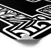 13ポリネシアのタトゥー番号13スポーツファンダークpre ポスター (角)