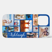 13モダンフォトコラージスクリプト名カスタム色C Case-Mate iPhoneケース (裏面 (横))