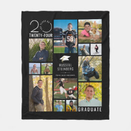 13モダンフォトコラージュのクラス年のカスタム色 フリースブランケット