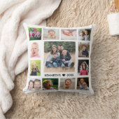 13モダンフォトコラージュファミリー引用文素朴ウッド クッション (ブランケット)