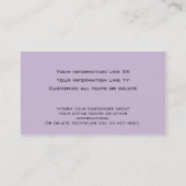 13モダンプロフェッショナル名刺（紫） 名刺 (裏面)