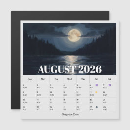 13ヶ月間の月相十二宮8月カレンダー