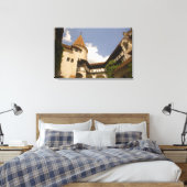 13世紀ぬか城（ドラキュラス城）、 キャンバスプリント (インサイチュ (寝室))