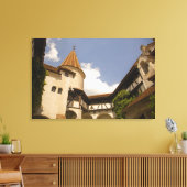 13世紀ぬか城（ドラキュラス城）、 キャンバスプリント (インサイチュ (リビング))