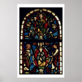 13世紀のジェシーの木（ステンドグラス） ポスター (正面)