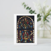 13世紀のジェシーの木（ステンドグラス） ポストカード (スタンド正面)