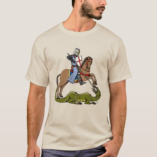 13世紀の聖ゲオルギウスとドラゴン Tシャツ (正面)
