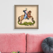 13世紀の聖ジョージとドラゴン キャンバスプリント (インサイチュ (リビング))