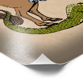 13世紀の聖ジョージとドラゴン フォトプリント            (角)