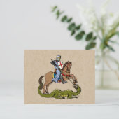 13世紀の聖ジョージとドラゴン ポストカード (スタンド正面)