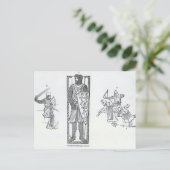 13世紀の鎧 ポストカード (スタンド正面)