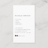 13世紀ボウルアンティークディーラーアンティーク店 名刺 (裏面)