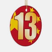 13中国の金ゴールド セラミックオーナメント (右)